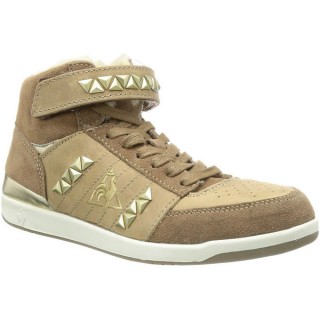 Le Coq Sportif Diamond Elance Mid Beige - Chaussures Basket Femme France Magasin